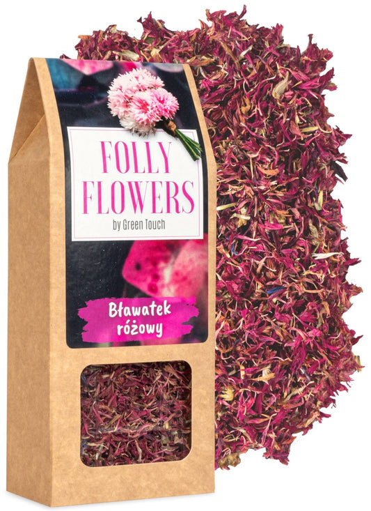 Bławatek różowy suszony kwiaty jadalne 10g